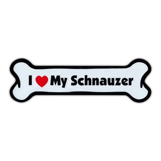 Magnet, Dog Bone, I Love My Schnauzer, 7