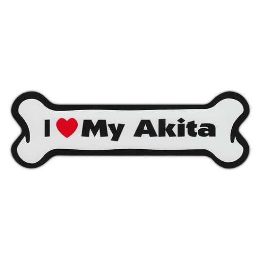 Magnet, Dog Bone, I Love My Akita, 7