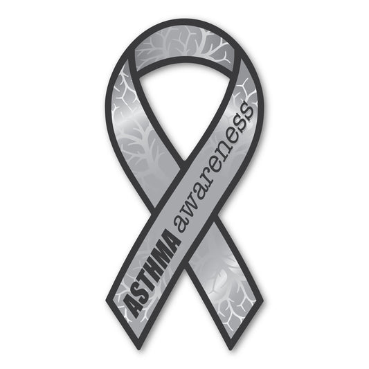 Magnet, Ribbon Shaped Magnet, Asthma Awareness, Support, 3.75