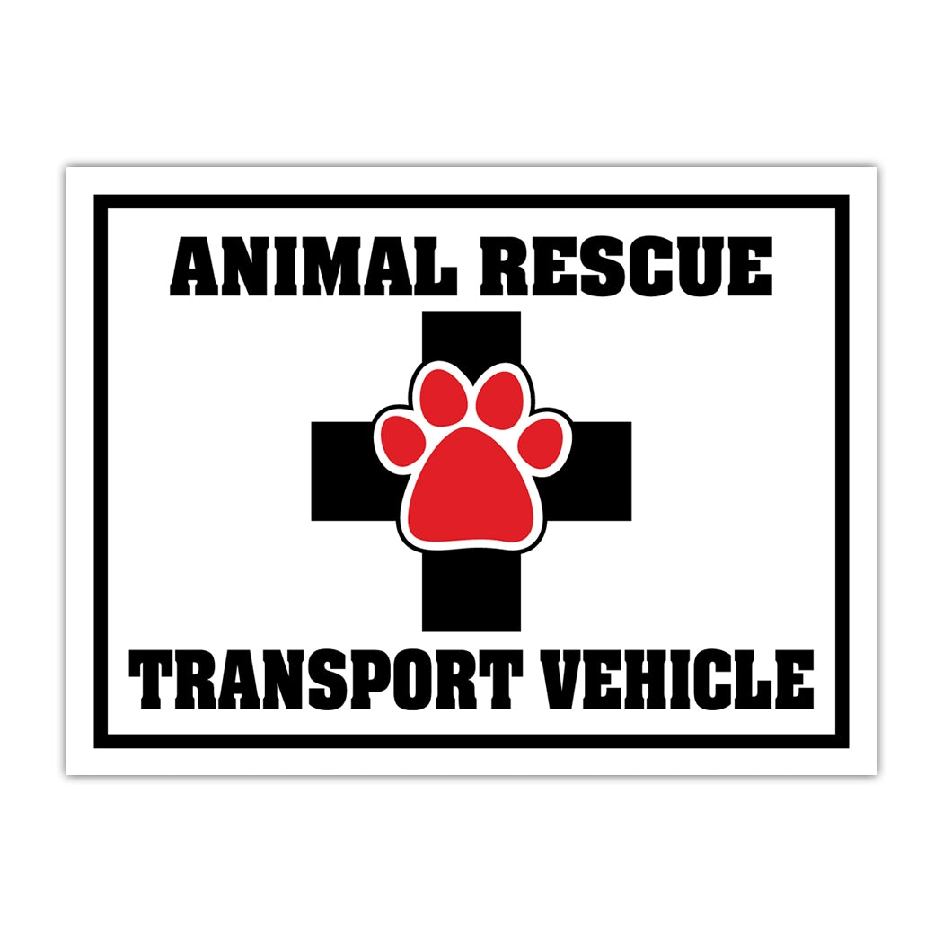 Magnet - Animal Rescue Transport Vehicle Door Magnet (12" x 9")