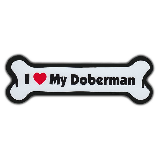 Magnet, Dog Bone, I Love My Doberman, 7