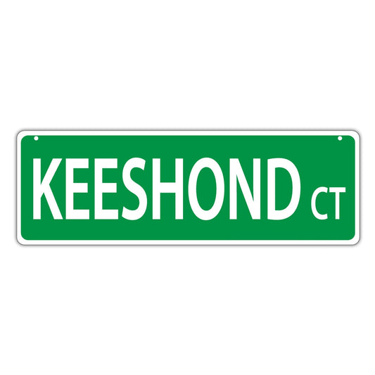 Street Sign, Plastic, Keeshond Court, 17