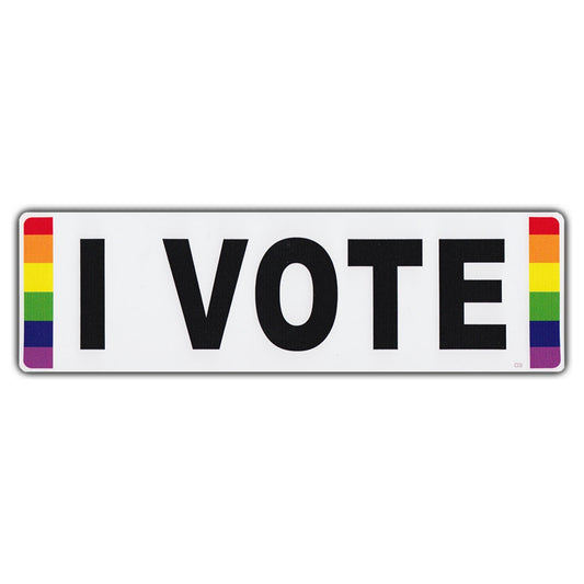 Sticker, Bumper Sticker, I Vote, 10