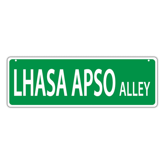 Street Sign, Plastic, Lhasa Apso Alley, 17