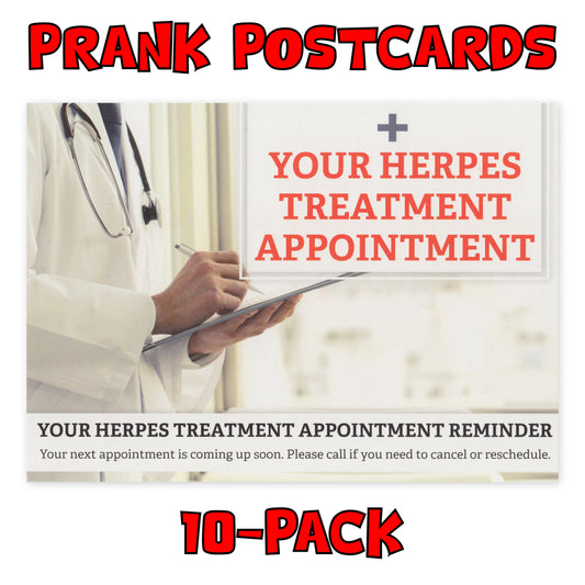 Prank Postcards (Herpes Treatment)
