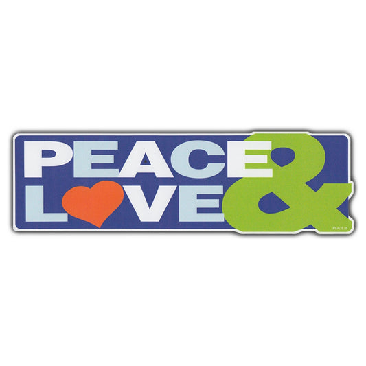 Sticker, Bumper Sticker, Peace & Love, 10