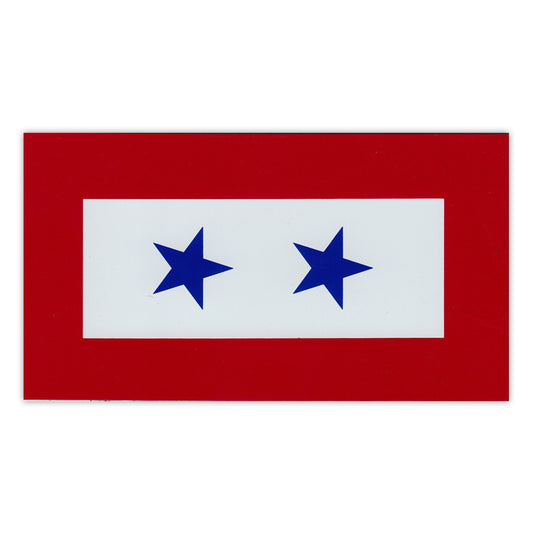 Magnet, Blue Star Service Flag, 2 Star, 5.5