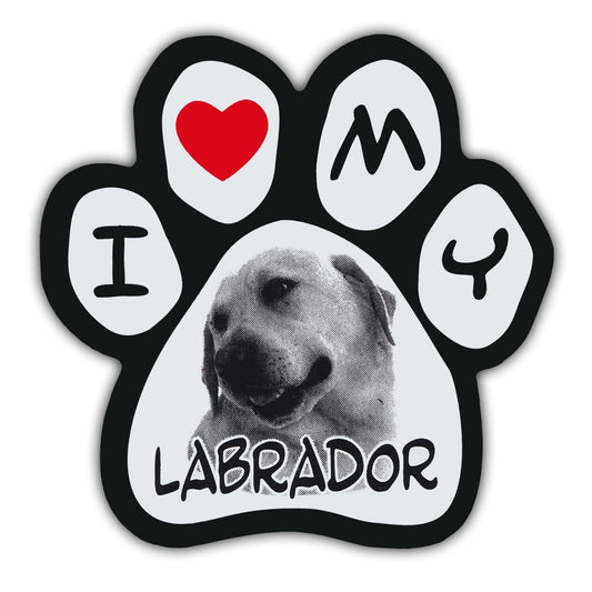 Magnet, Picture Paw, I Love My Labrador, 5.5