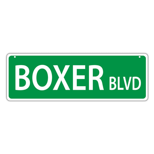 Street Sign, Plastic, Boxer Blvd, 17