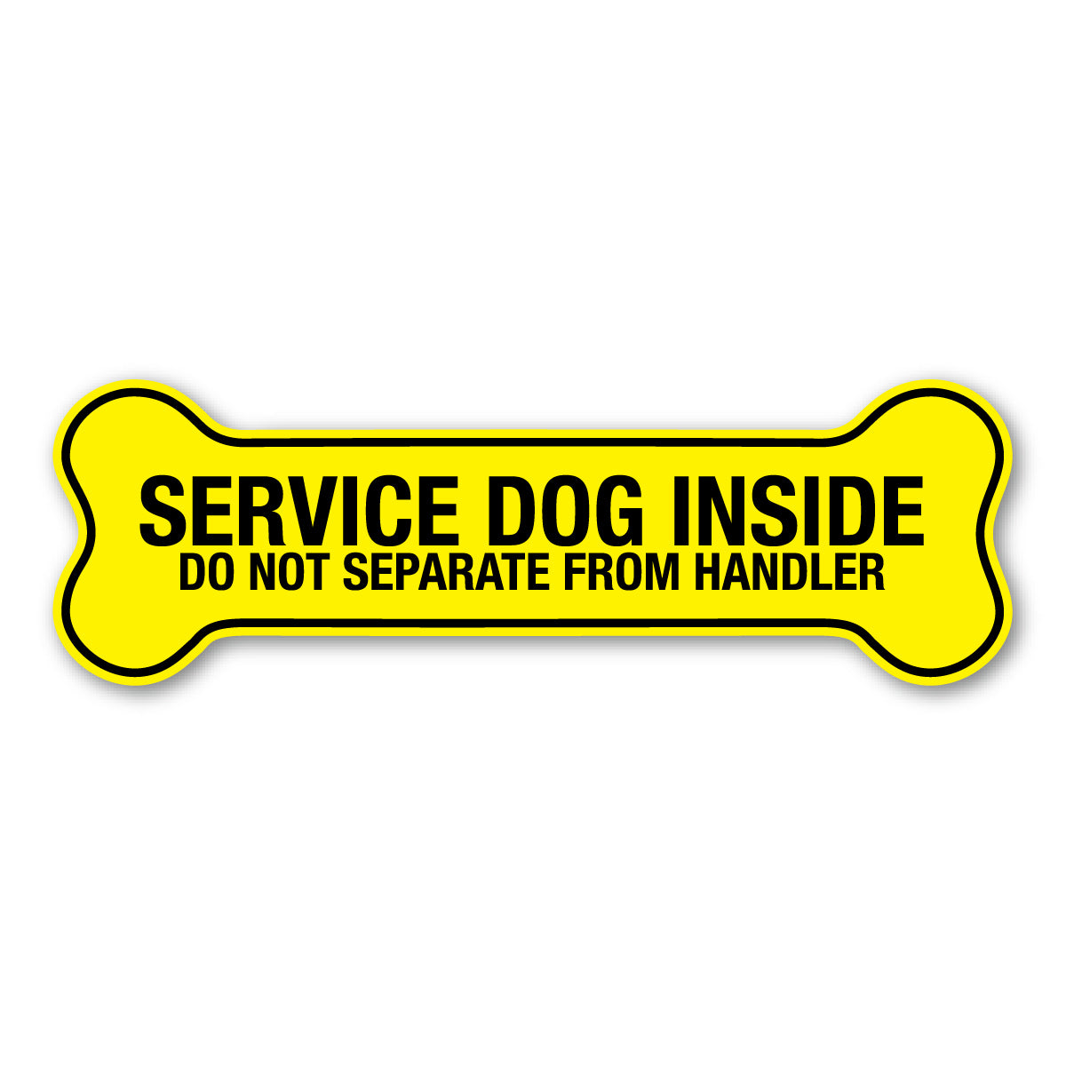 Magnet - Service Dog Inside, Do Not Separate From Handler (7" x 2.25")