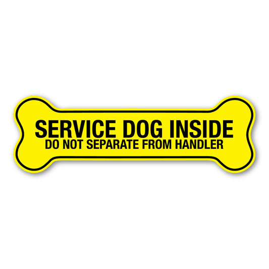 Magnet, Bone Magnet, Service Dog Inside, Do Not Separate From Handler, 7