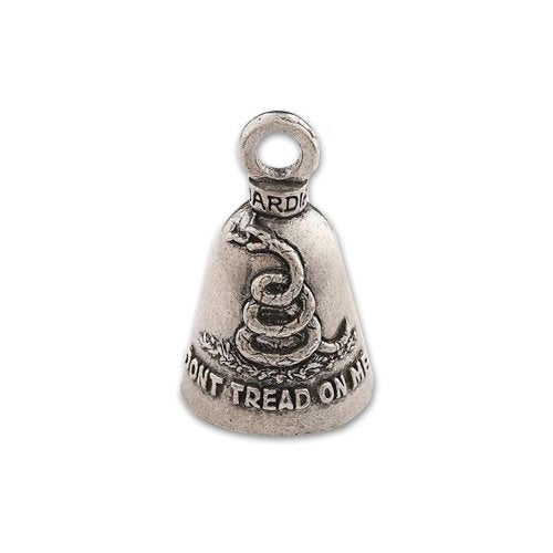 Guardian Bell, Metal, Don't Tread on Me, 2nd Amendment, Coiled Snake, Motorcycle Good Luck Bell, .75