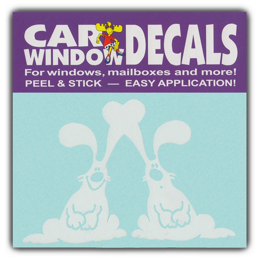 Decal, Window Decal, Rabbit Friends, 4.5