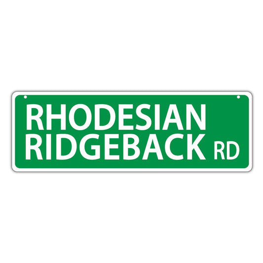 Street Sign, Plastic, Rhodesian Ridgeback Road, 17