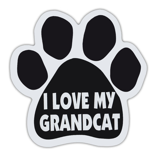 Magnet, Cat Paw, I Love My Grandcat, 5.5