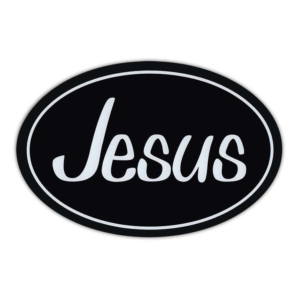 Oval Magnet - Jesus