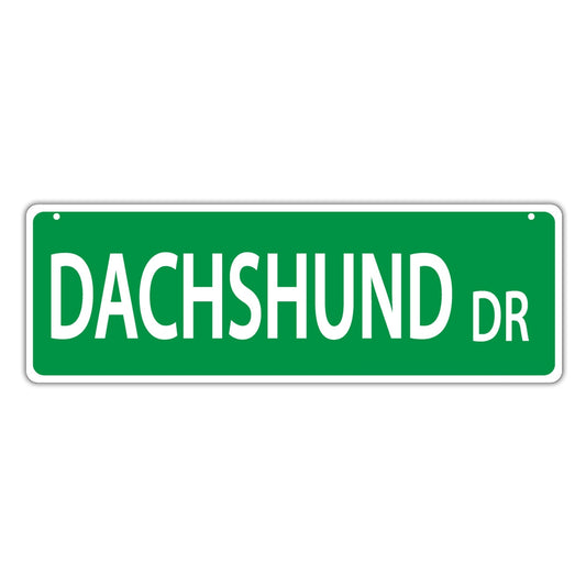 Street Sign, Plastic, Dachshund Drive, 17