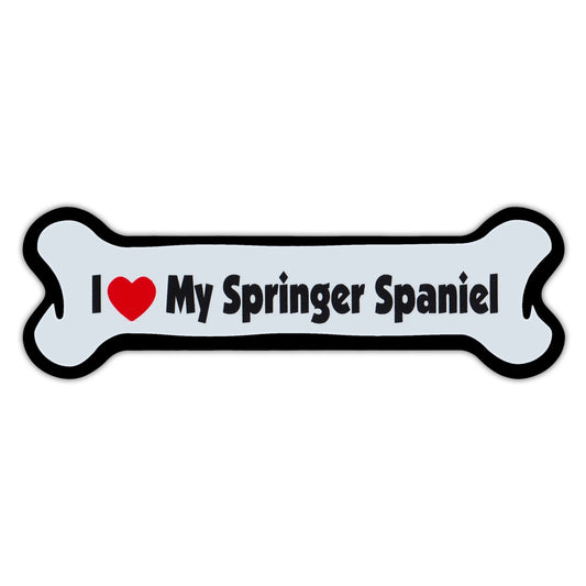 Magnet, Dog Bone, I Love My Springer Spaniel, 7