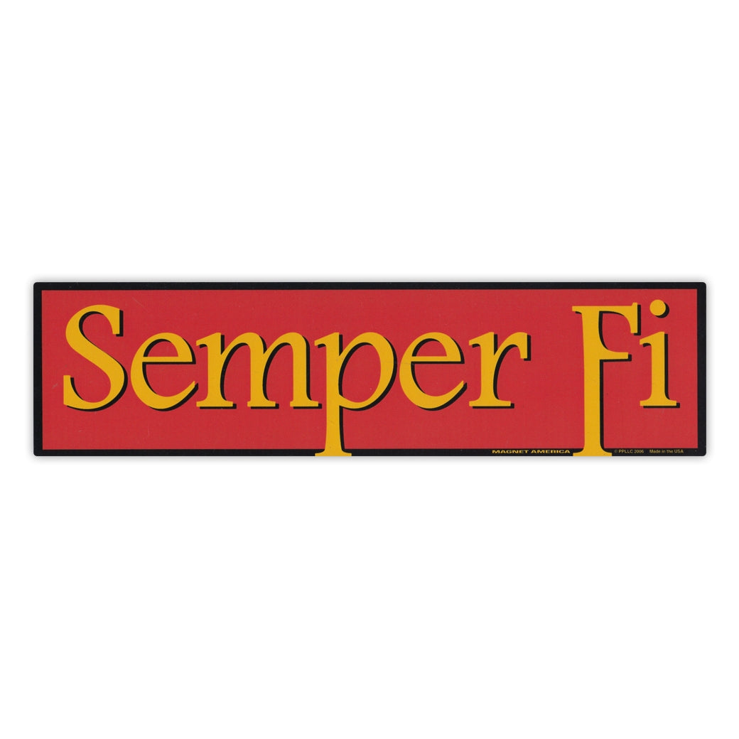 Magnet - Semper Fi (10.75" x 2.75")