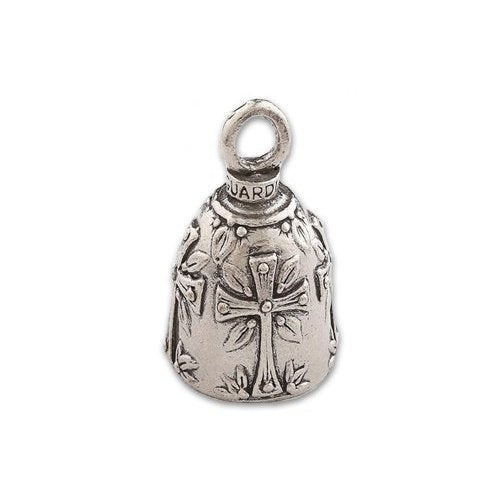 Guardian Bell, Metal, Holy Cross, Motorcycle Good Luck Bell, .75