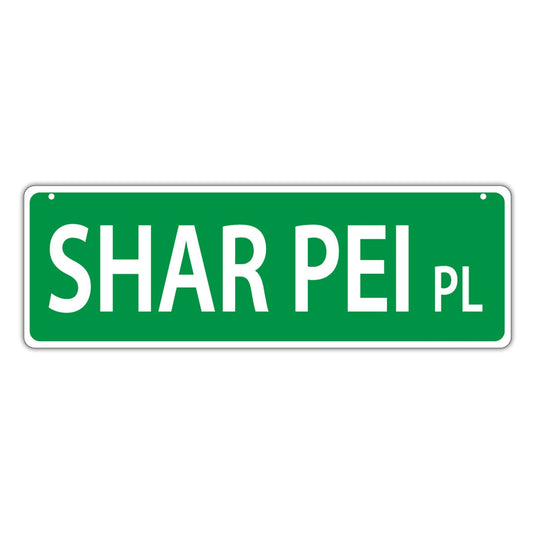 Street Sign, Plastic, Shar Pei Place, 17