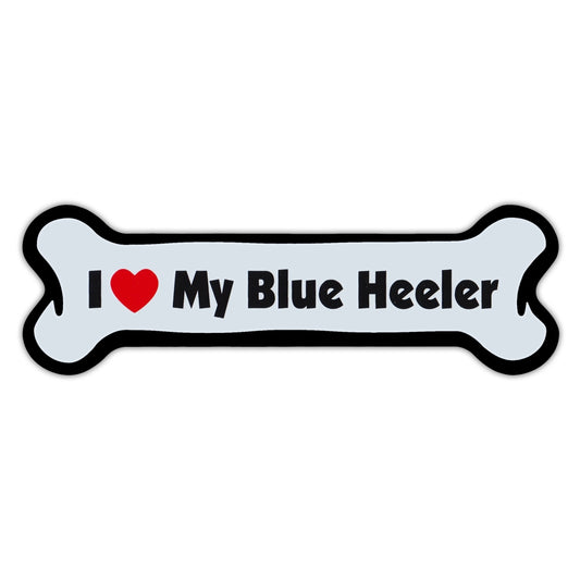 Magnet, Dog Bone, I Love My Blue Heeler, 7