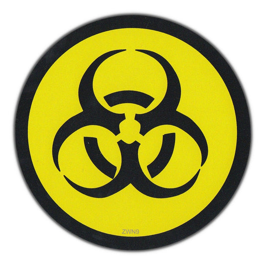 Sticker, Bumper Sticker, Bio Hazard Quarantine Zombie Nuclear Fallout, 4