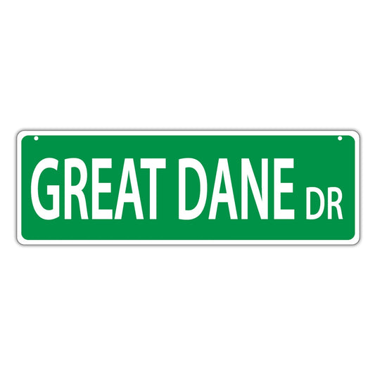 Street Sign, Plastic, Great Dane Drive, 17