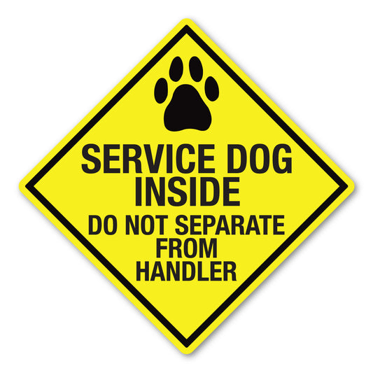Magnet, Diamond Magnet, Service Dog Inside, Do Not Separate From Handler, 5