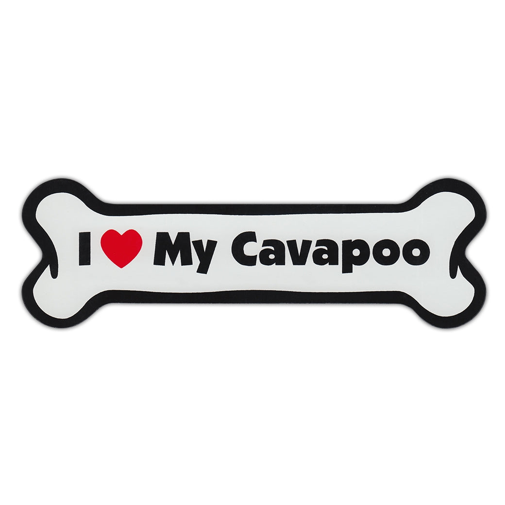 Dog Bone Magnet - i Love My Cavapoo