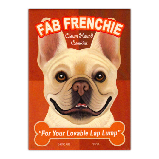 Magnet, Refrigerator Magnet, Fab Frenchie Cookies, 2.5
