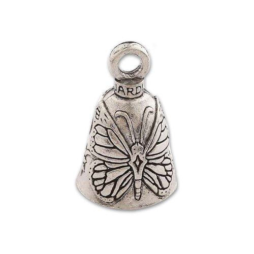 Guardian Bell, Metal, Butterfly, Flowers, Motorcycle Good Luck Bell, .75