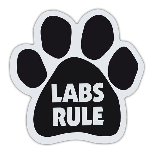 Magnet, Dog Paw, Labs Rule, 5.5