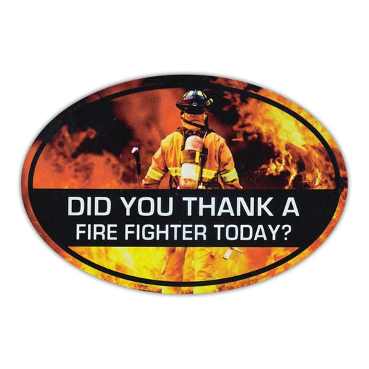 Magnet, Oval, Thank A Firefighter, 6