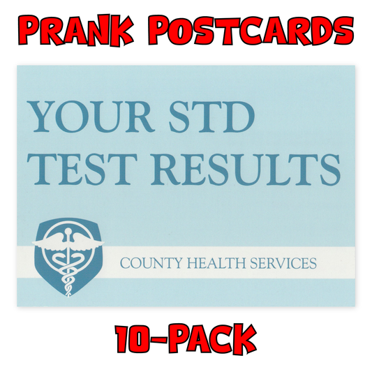Prank Postcards (STD Test Results)