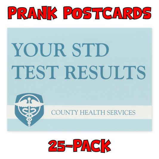 Prank Postcards (STD Test Results)