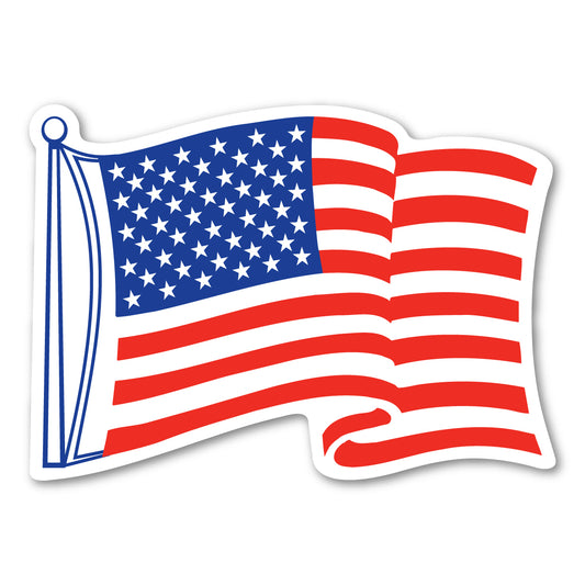 Magnet, Waving United States Flag, 7.5