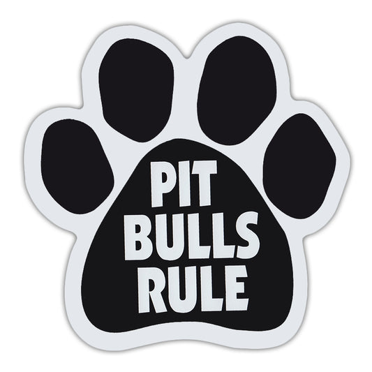 Magnet, Dog Paw, Pit Bulls Rule, 5.5