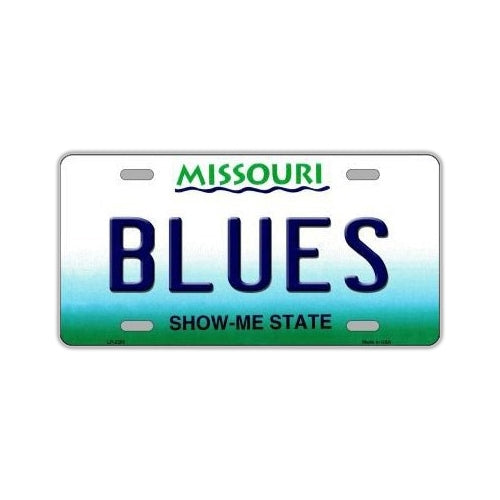 License Plate, Metal Vanity Tag Cover, St. Louis Blues, 12