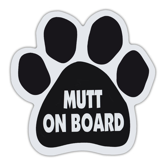 Magnet, Dog Paw, Mutt On Board, 5.5