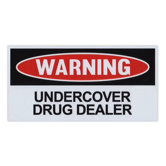 Magnet, Funny Warning Magnet, Undercover Drug Dealer, Practical Jokes, Gags, Pranks, 6
