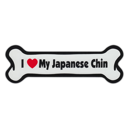 Magnet, Dog Bone, I Love My Japanese Chin, 7