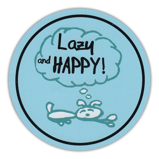 Magnet, Round, Lazy and Happy, 4.75