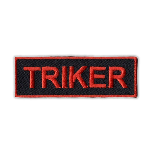 Patch, Embroidered Patch, Triker (Orange), 3