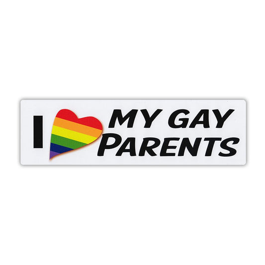 Sticker, Bumper Sticker, I Love My Gay Parents, 10