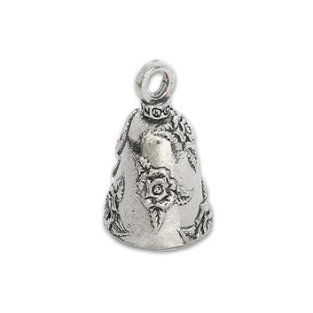 Guardian Bell, Metal, Mom Stylized Heart, Motorcycle Good Luck Bell, .75
