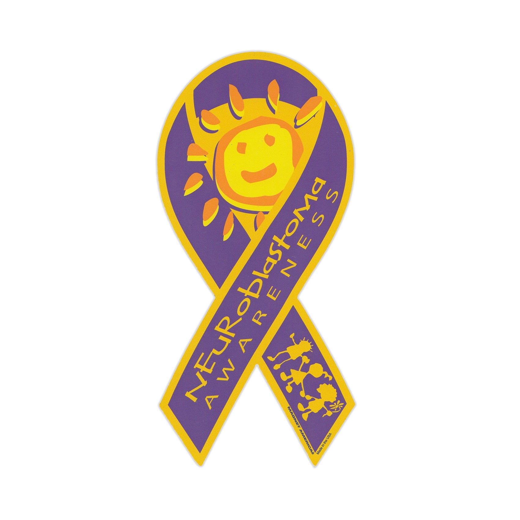 Ribbon Magnet - Neuroblastoma Awareness