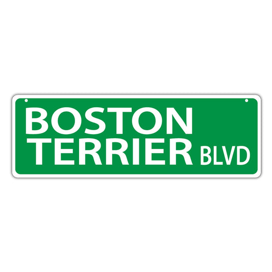 Street Sign, Plastic, Boston Terrier Blvd, 17