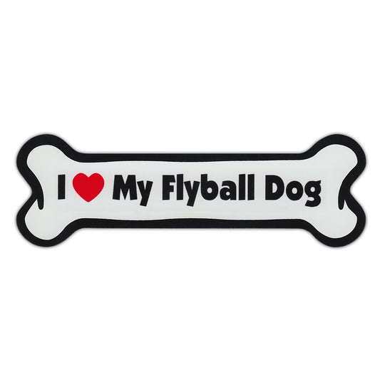 Magnet, Dog Bone, I Love My Flyball Dog, 7