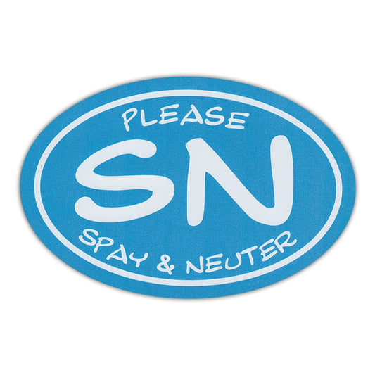 Magnet, Oval, Please Spay & Neuter, 6